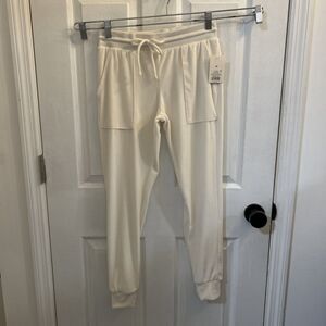 NWT Stars Above Women's Jogger Sweatpants XS Off White Lounge Cozy Pants